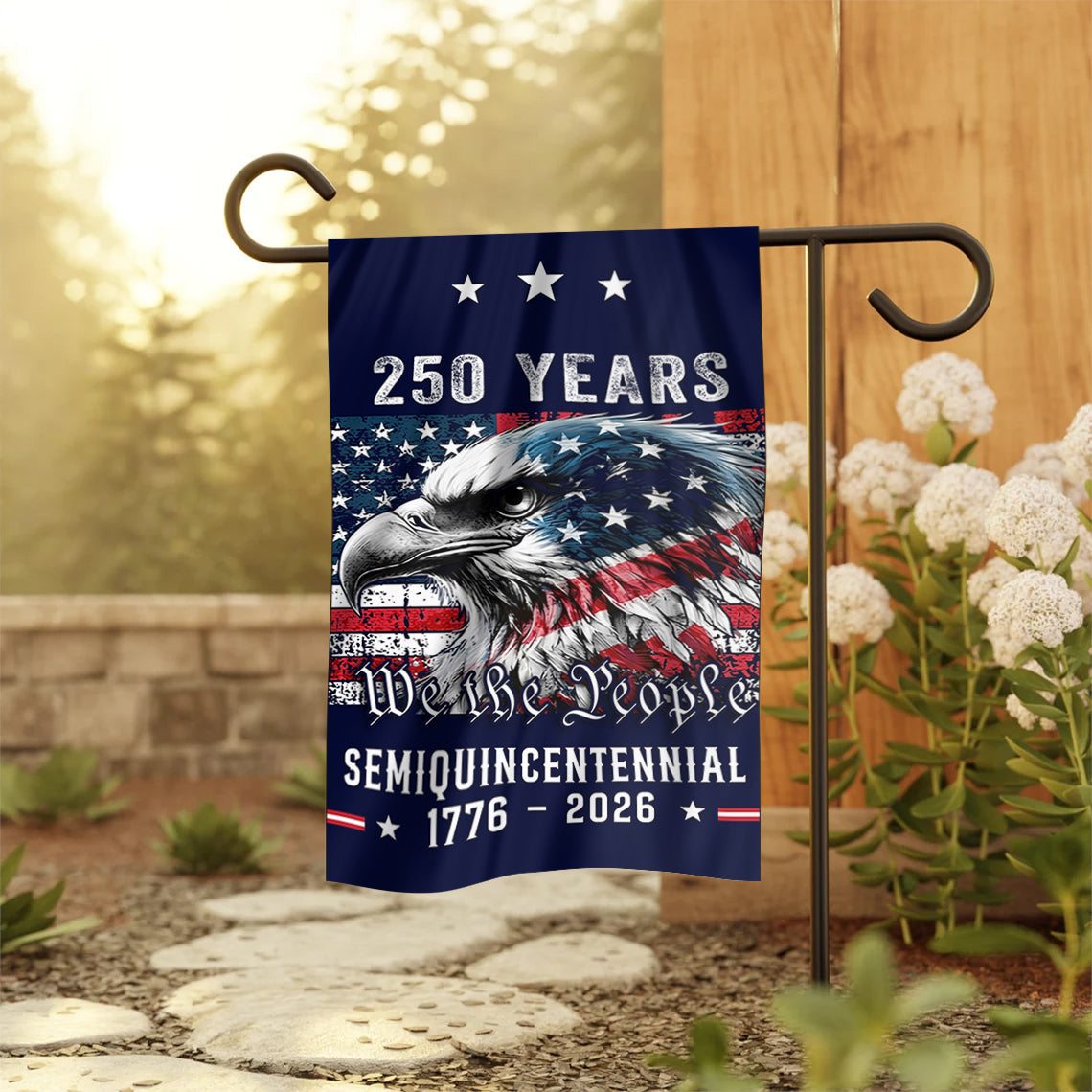 Patriotic Heritage Semi-Quincentennial Yard Flag