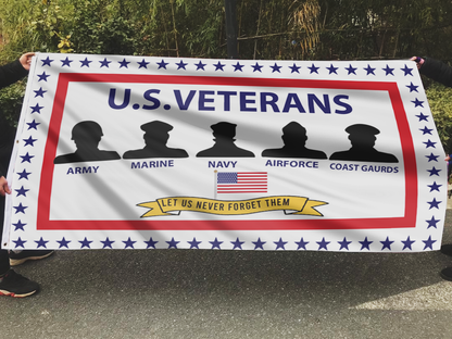 Durable Patriotic Veterans Support Flag