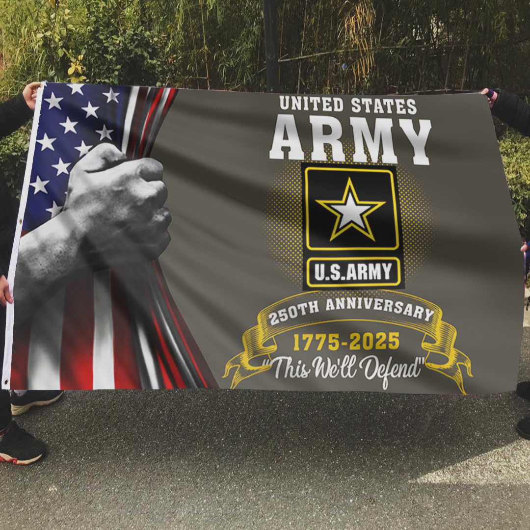 Heritage Army 250th Anniversary Flag