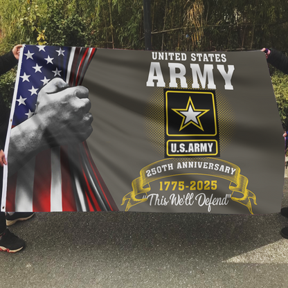 Heritage Army 250th Anniversary Flag