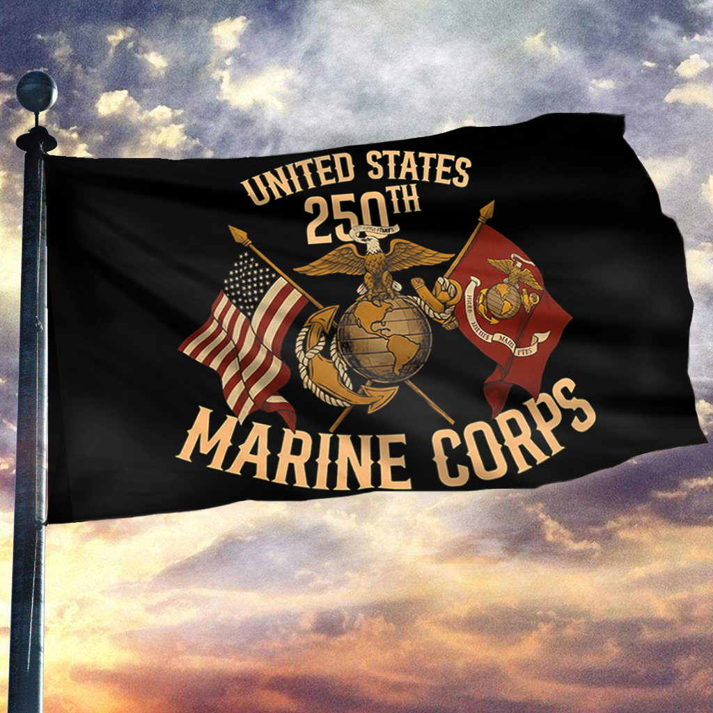 Forged in Valor 250th Marine Flag
