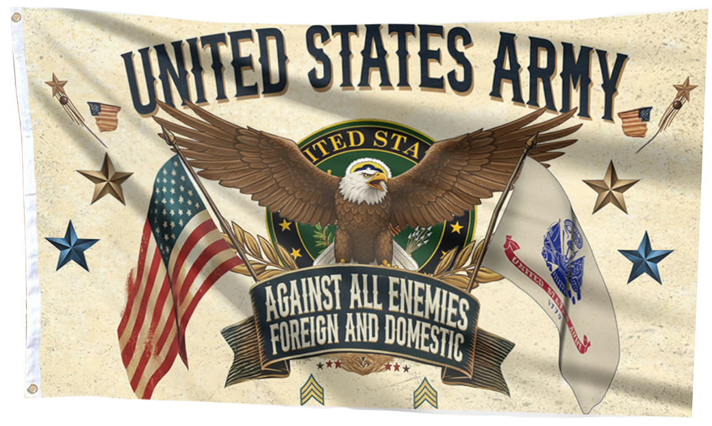 Oath of Defense Army Flag