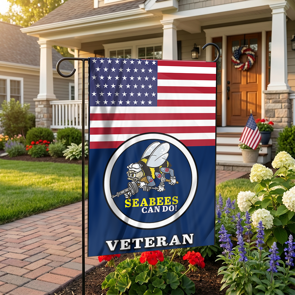 Seabee Pride Outdoor Garden Flag