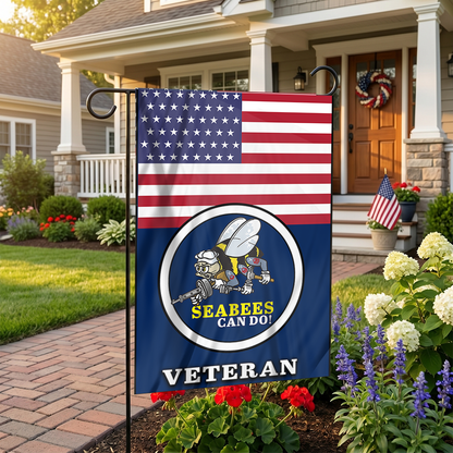 Seabee Pride Outdoor Garden Flag