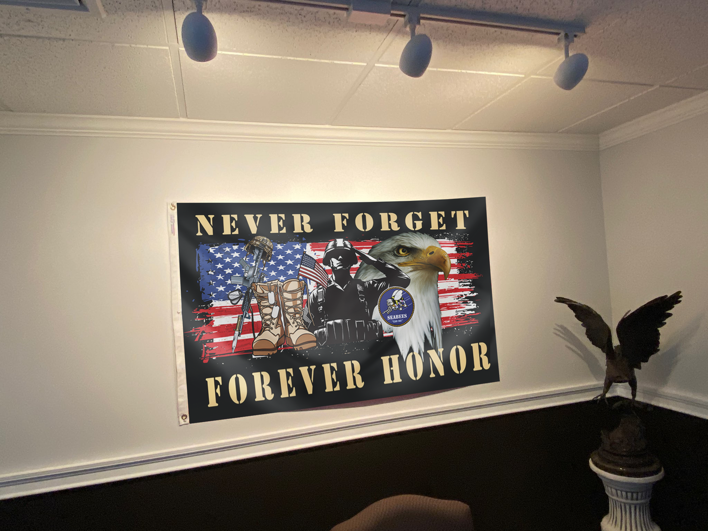 Never Forget Honor Memorial Tribute Flag
