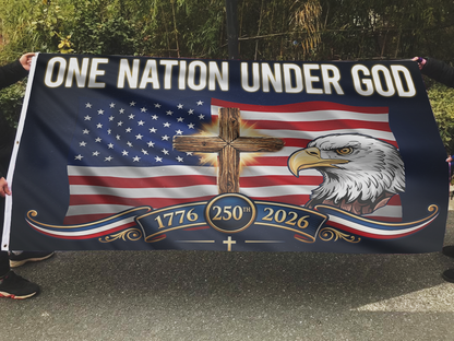 Liberty Eagle Cross Patriotic Flag