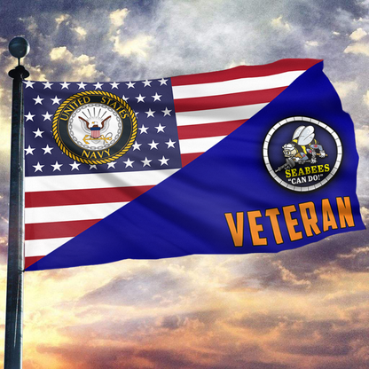 Seabees Veteran Pride Outdoor Flag