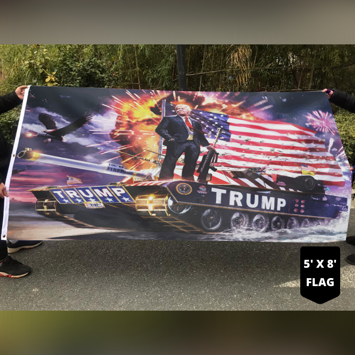 Patriot Rally Rare Tank Flag