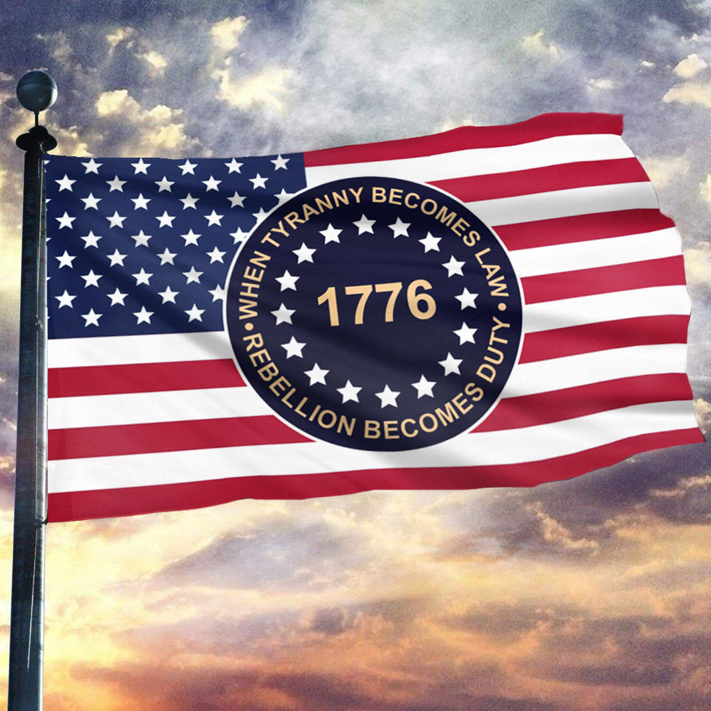 When Tyranny Becomes Law Protest Flag