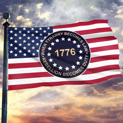 When Tyranny Becomes Law Protest Flag