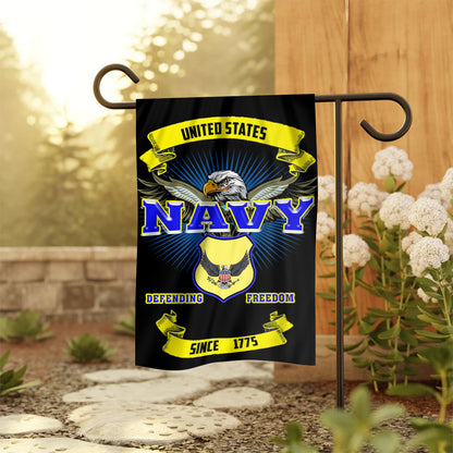 Bold Navy Garden Yard Flag