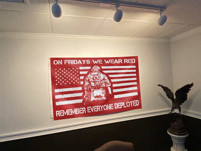 Friday Red Flag Outdoor Pride Banner
