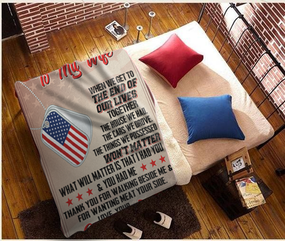 Grumpy Veteran Cozy Sherpa Blanket