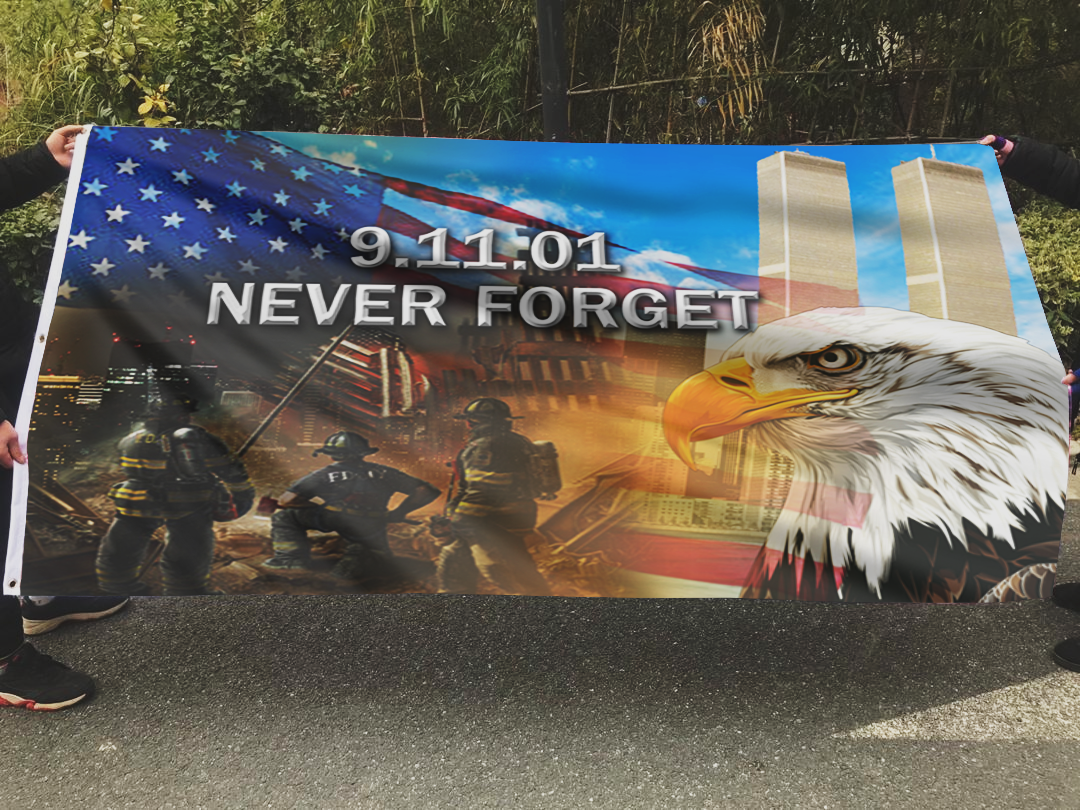 Never Forget 911 Memorial Flag