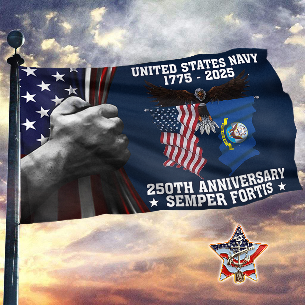 Navy 250th Tribute Flag Set