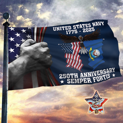 Navy 250th Tribute Flag Set