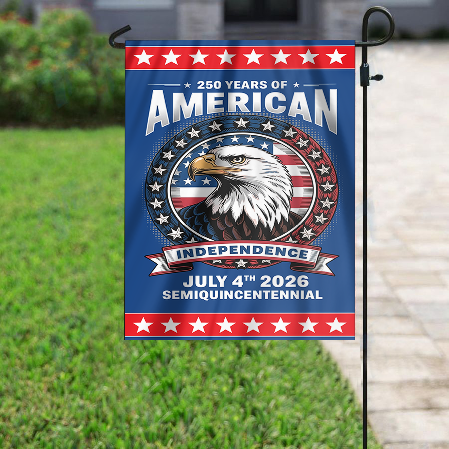 Patriotic Yard Welcome Garden Flag