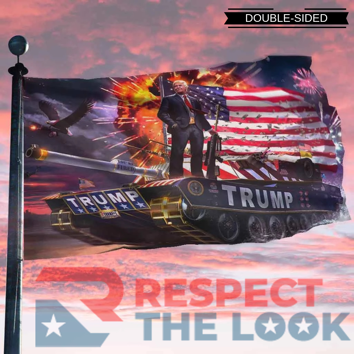 Patriot Rally Rare Tank Flag
