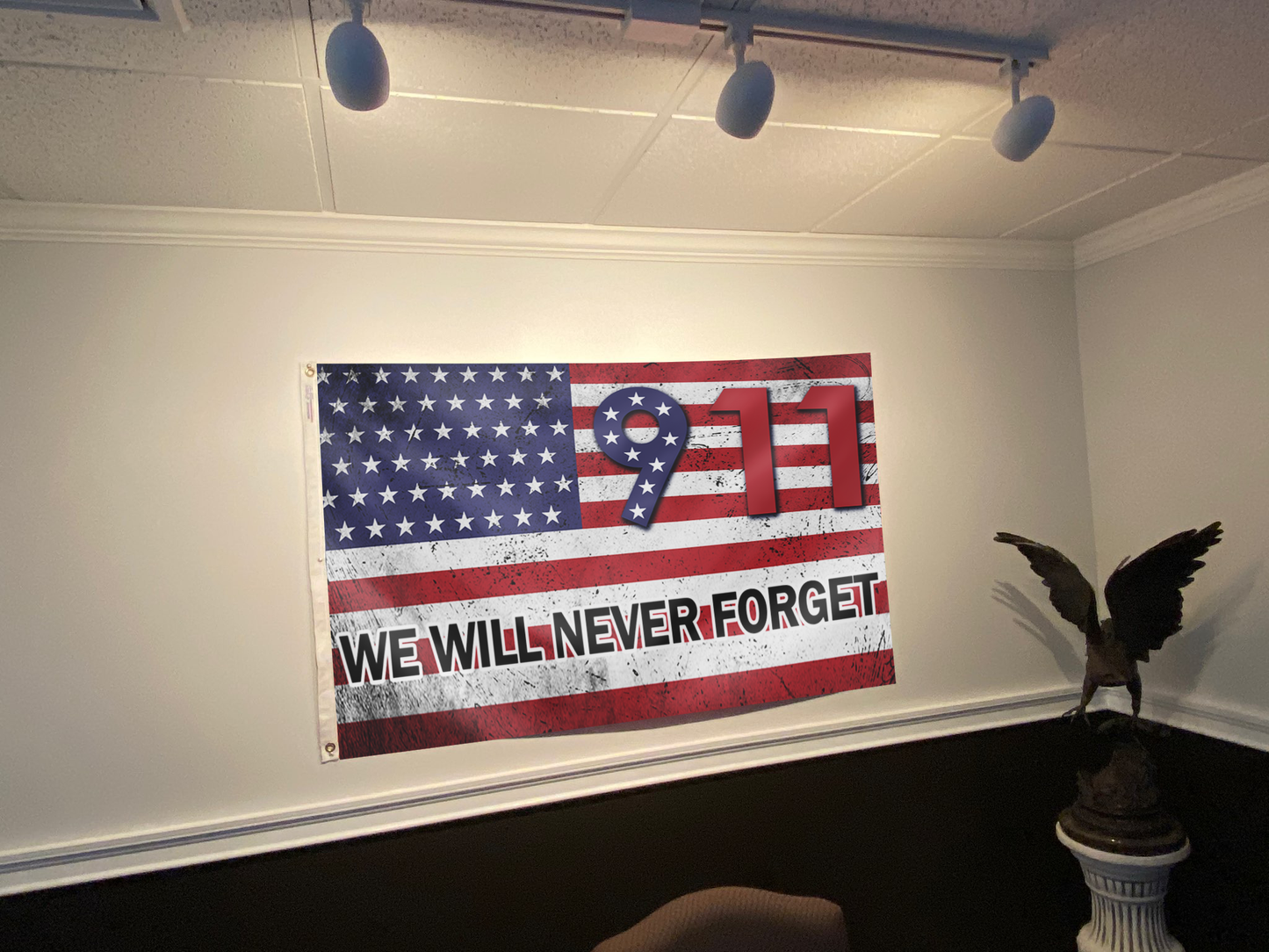 Never Forget 9/11 Memorial Flag