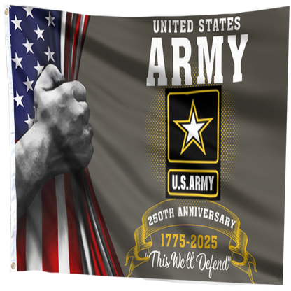 Heritage Army 250th Anniversary Flag