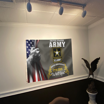 Heritage Army 250th Anniversary Flag
