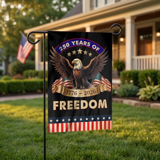 Patriotic Freedom Garden Flag