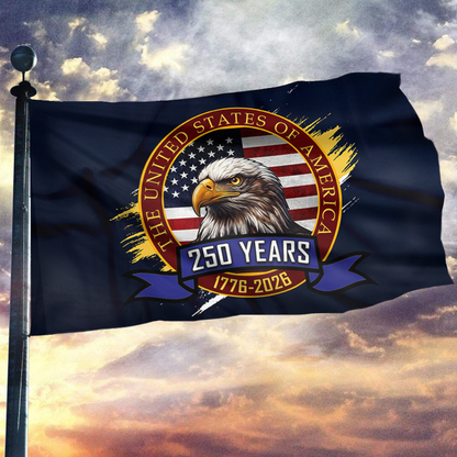 Eagle USA 250 Years Patriotic Flag
