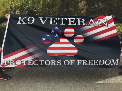 K9 Heroes Protectors Freedom Flag