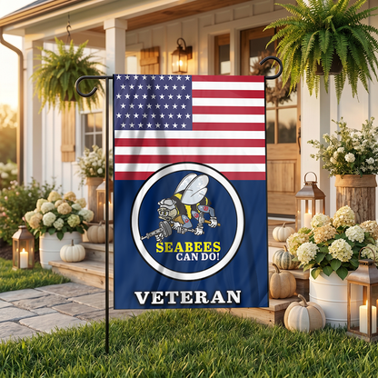 Seabee Pride Outdoor Garden Flag