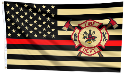 Valor Thin Red Line Flag