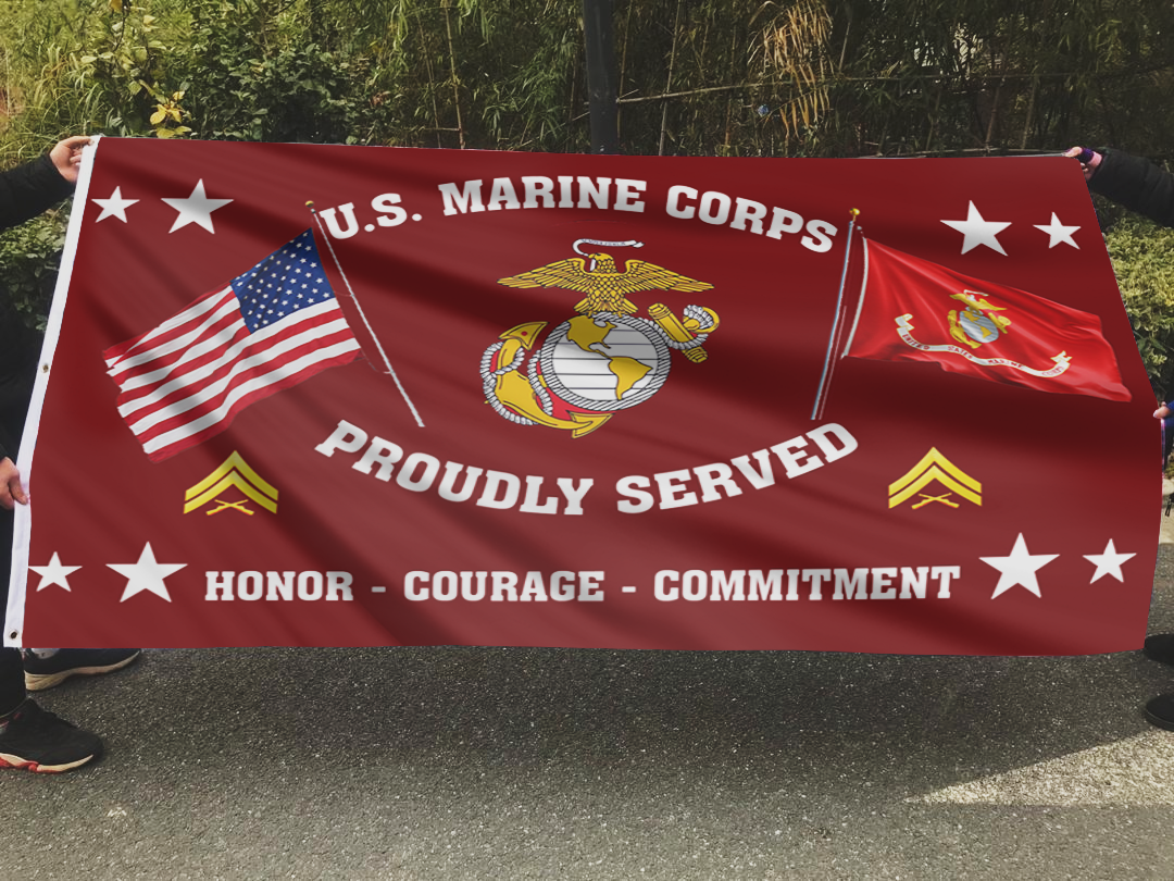 Corporal Marine Corps Pride Flag