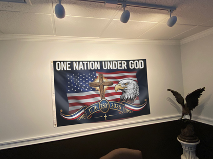 Liberty Eagle Cross Patriotic Flag