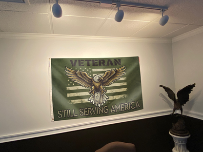 Veteran Still Serving America Flag