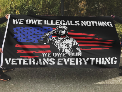 Proud Veterans Tribute Flag Outdoor
