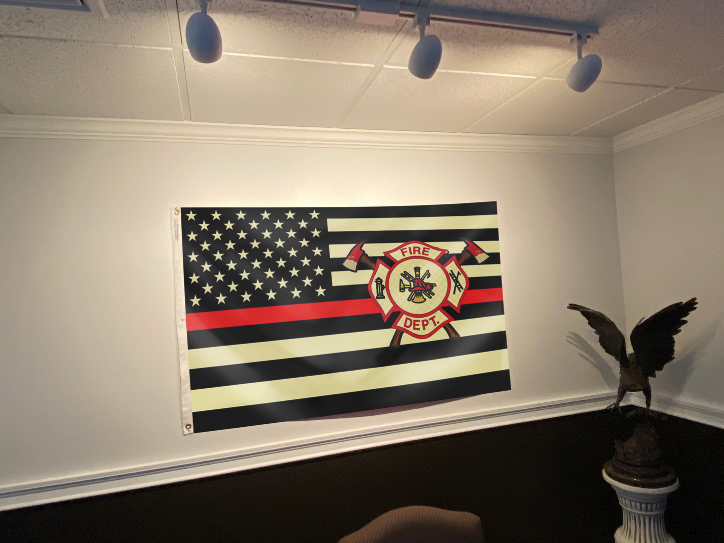Valor Thin Red Line Flag