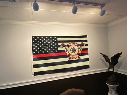 Valor Thin Red Line Flag