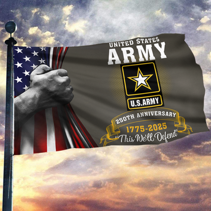 Heritage Army 250th Anniversary Flag