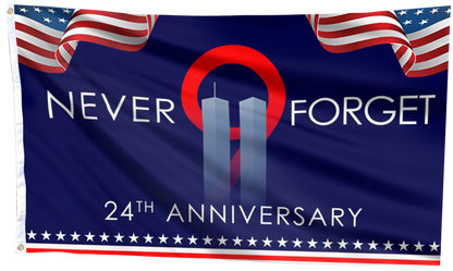 Never Forget Anniversary Memorial Flag