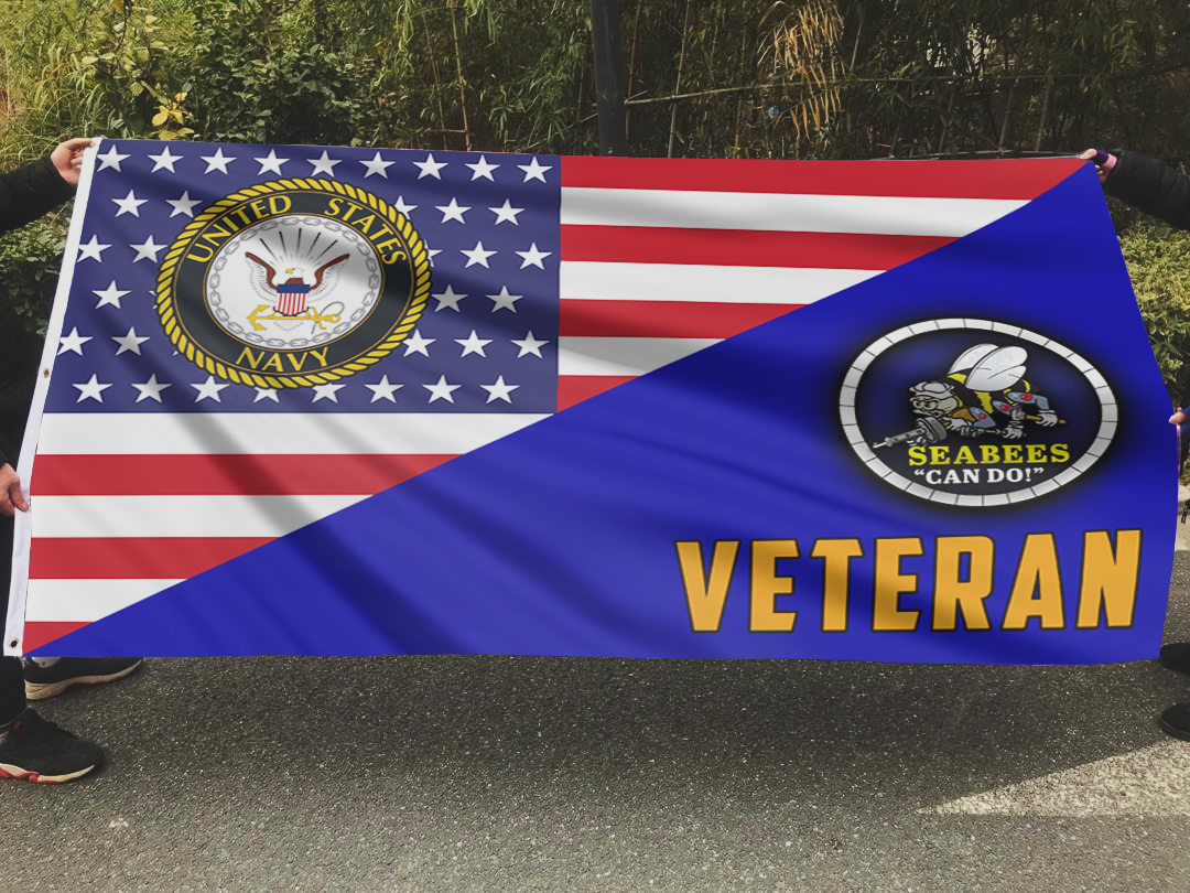 Seabees Veteran Pride Outdoor Flag