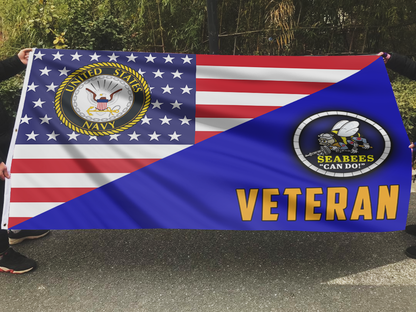 Seabees Veteran Pride Outdoor Flag