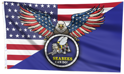 Seabees Eagle Pride Flag