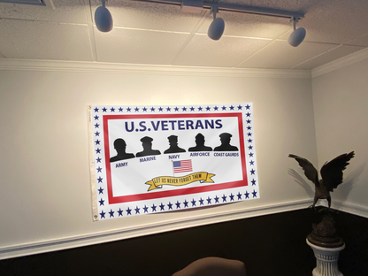 Durable Patriotic Veterans Support Flag
