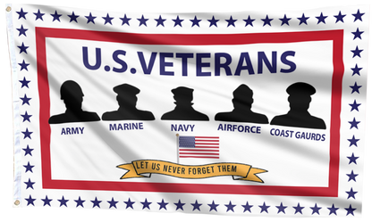 Durable Patriotic Veterans Support Flag