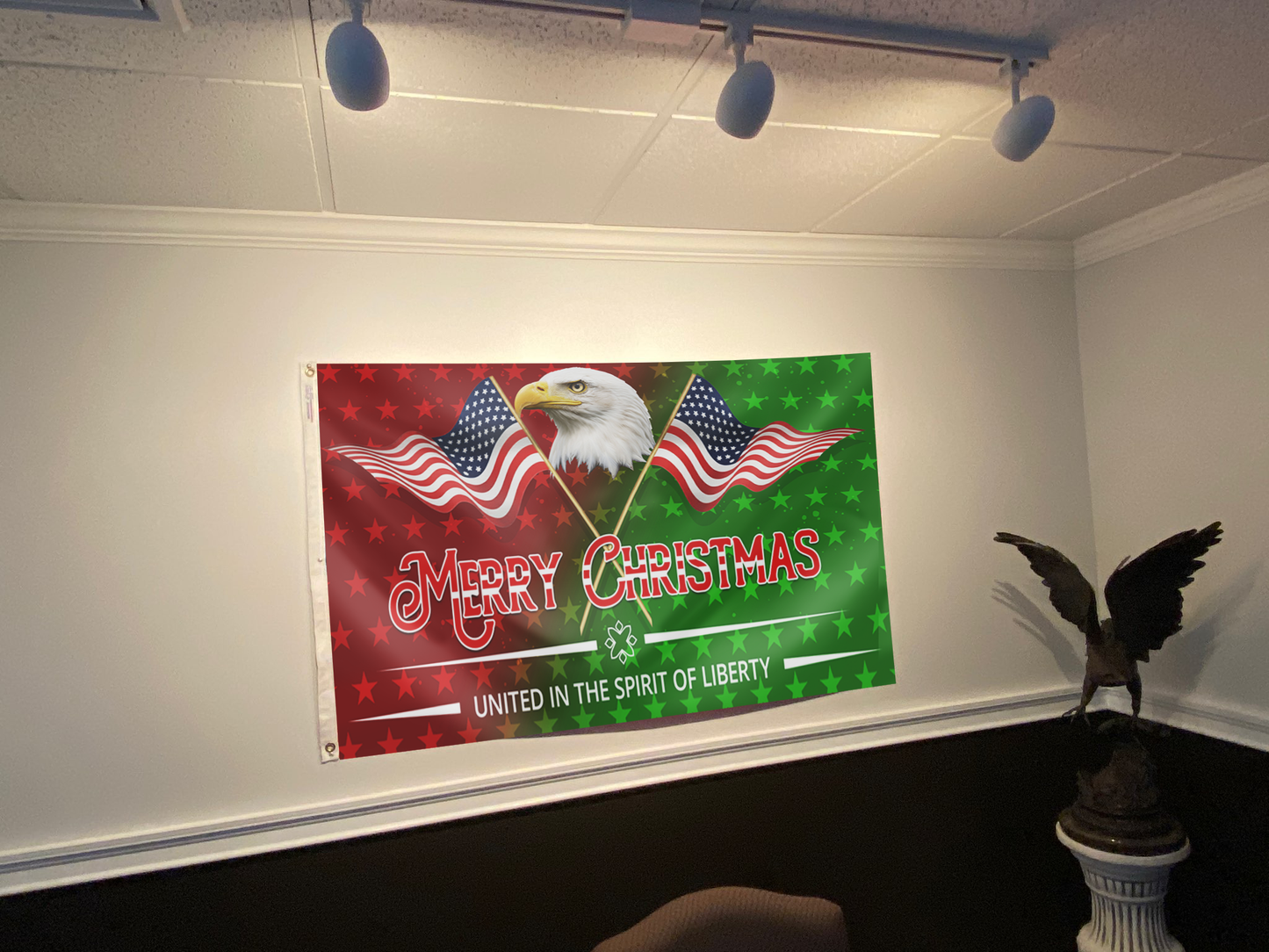 Bold Patriotic Outdoor Flag Banner