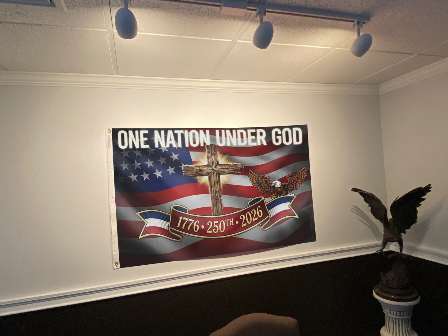 Freedom Eagle Patriotic Outdoor Flag