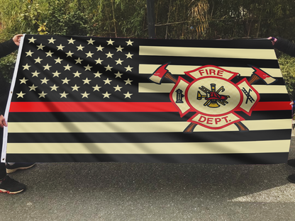 Valor Thin Red Line Flag
