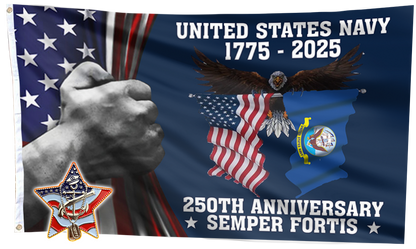 Navy 250th Tribute Flag Set