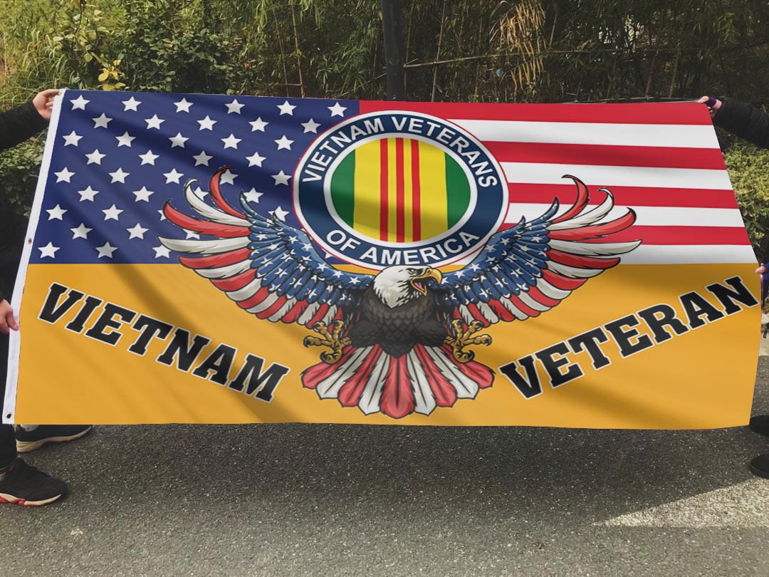 Proud Marine Veteran Flag
