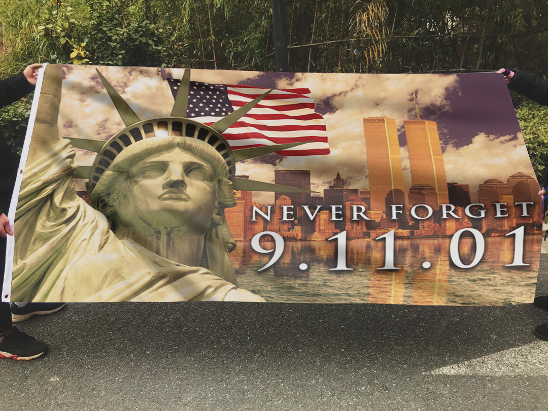 Never Forget Memorial Flag