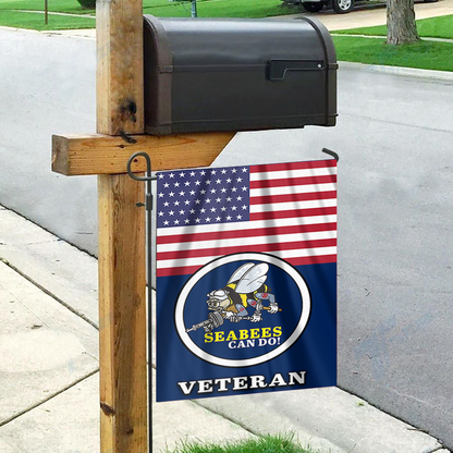 Seabee Pride Outdoor Garden Flag